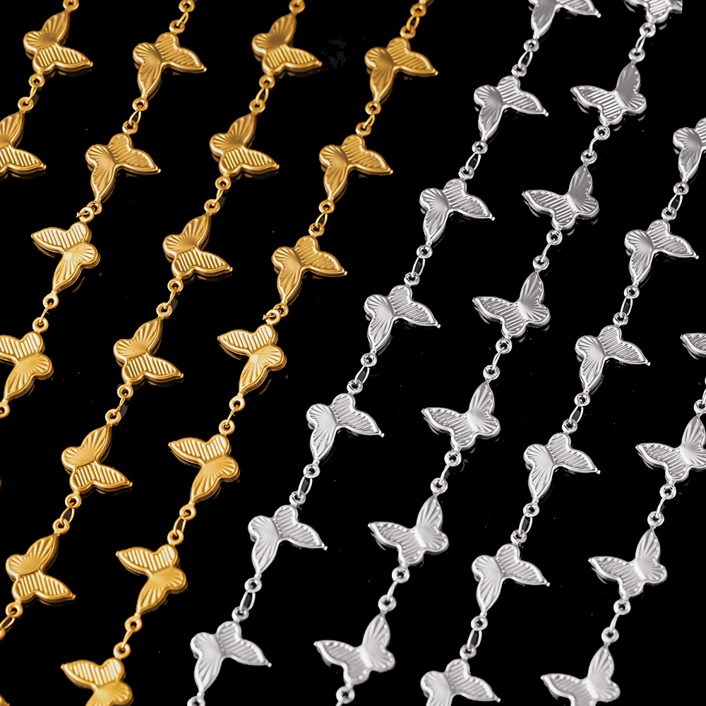Anklet Foot Chain - 1 meter 18k verguld roestvrij staal