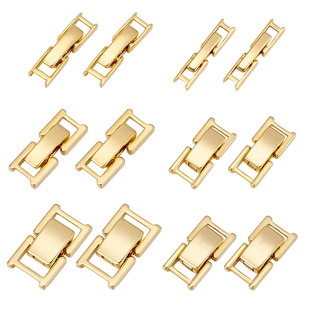 Jewelry Watches Gold - 6 stijlvolle messing horlogebandgespen, cadmiumvrij, loodvrij,