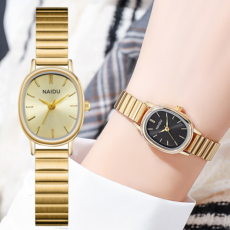 Jewelry Watches Gold - Mode ovale wijzerplaathorloges voor dames roestvrijstalen