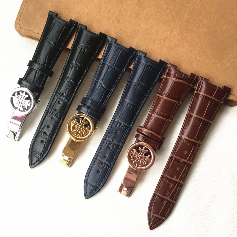 Patek Philippe Watch Aquanaut - Leren horlogeband compatibel met Patek Philippe