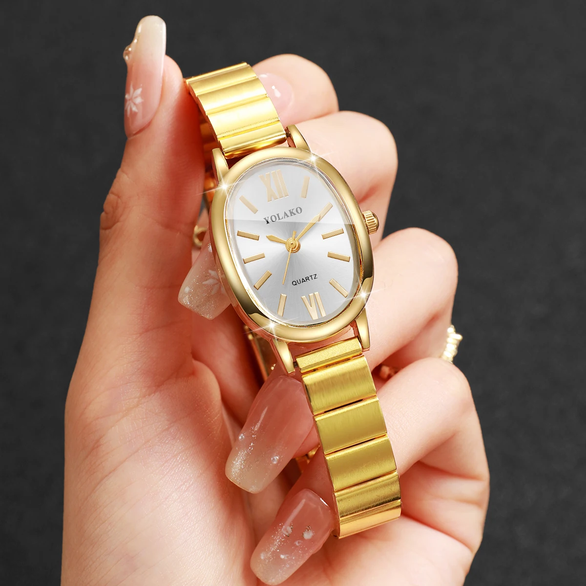 Jewelry Watches Gold - Mode onregelmatige wijzerplaat dames quartz horloge