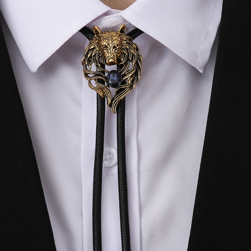 Retro heren Wolf Head Bolo Tie - Wolf Jewelry & Watches Tampa recensie en prijs
