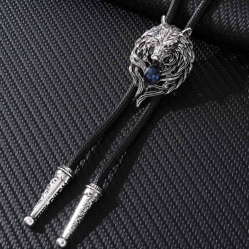 Retro heren Wolf Head Bolo Tie - Wolf Jewelry & Watches Tampa recensie en prijs