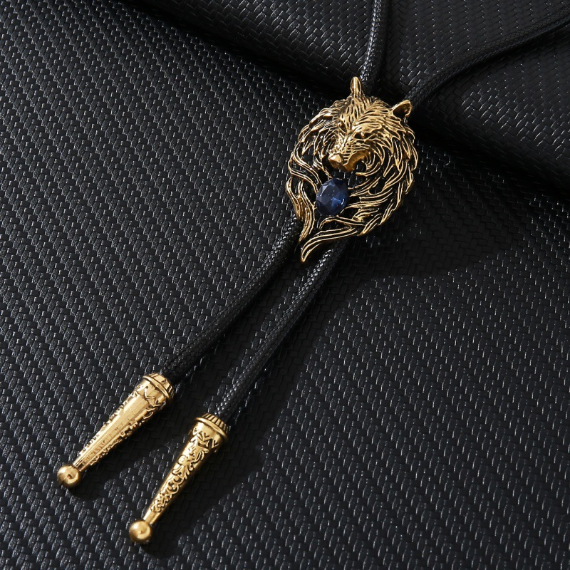 Retro heren Wolf Head Bolo Tie - Wolf Jewelry & Watches Tampa recensie en prijs