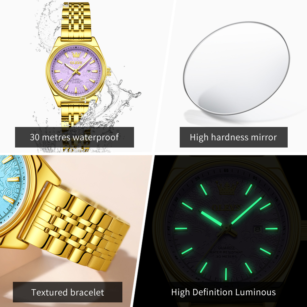 OLEVS Merk Luxe Gouden Horloge - Jewelry Watches Gold recensie en prijs