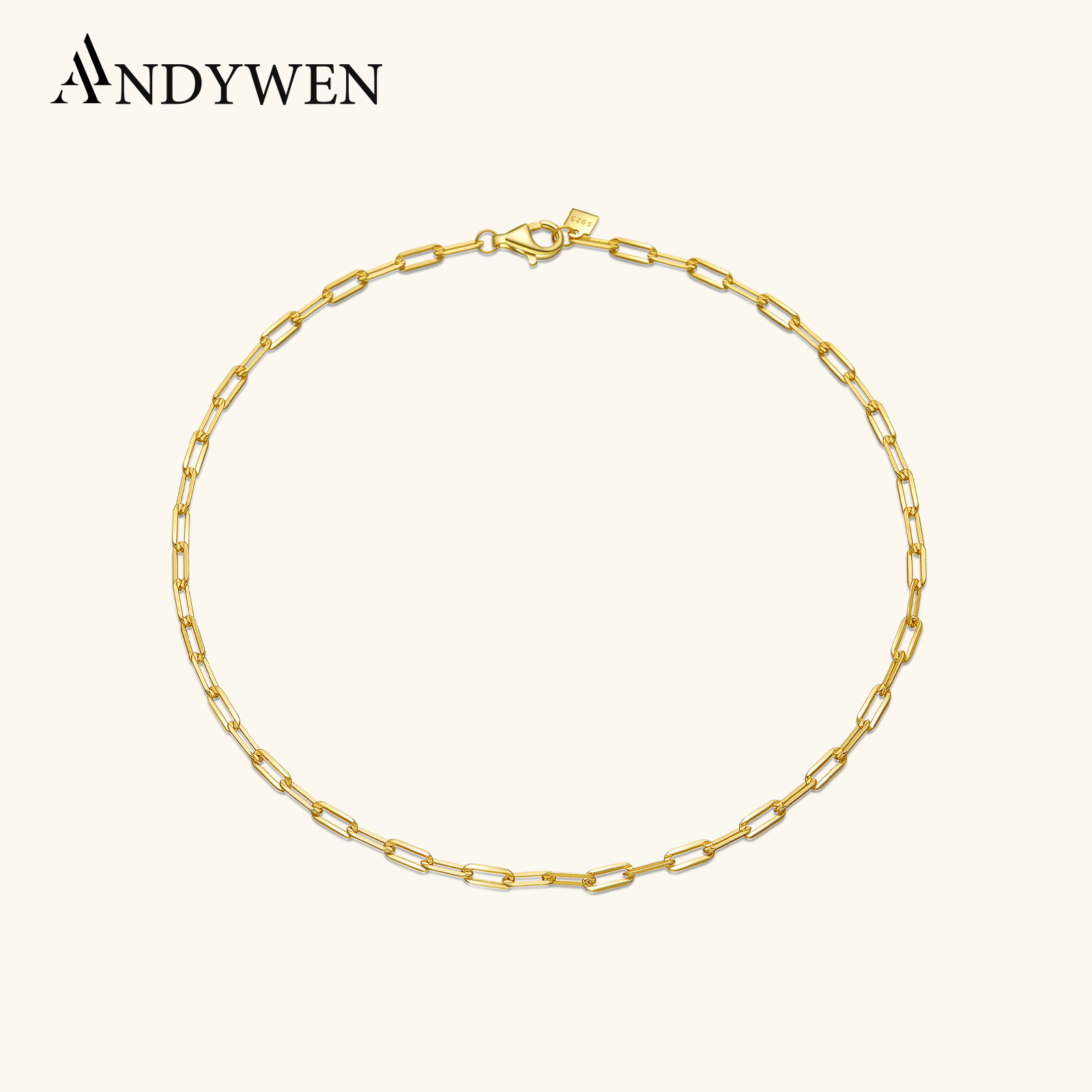 ANDYWEN 925 Sterling Zilver Go - Anklet Foot Chain recensie en prijs