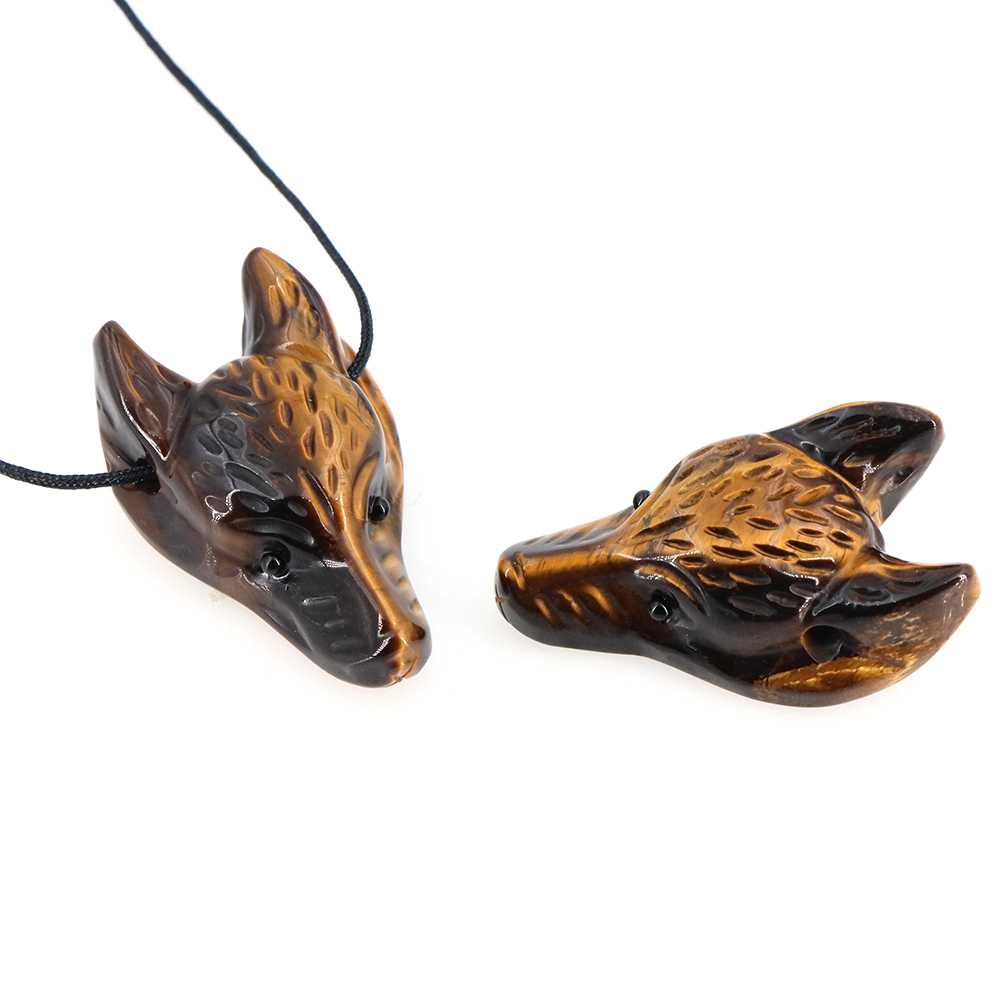 40mm Wolf Head Stone Hanger Na - Wolf Jewelry & Watches Tampa recensie en prijs
