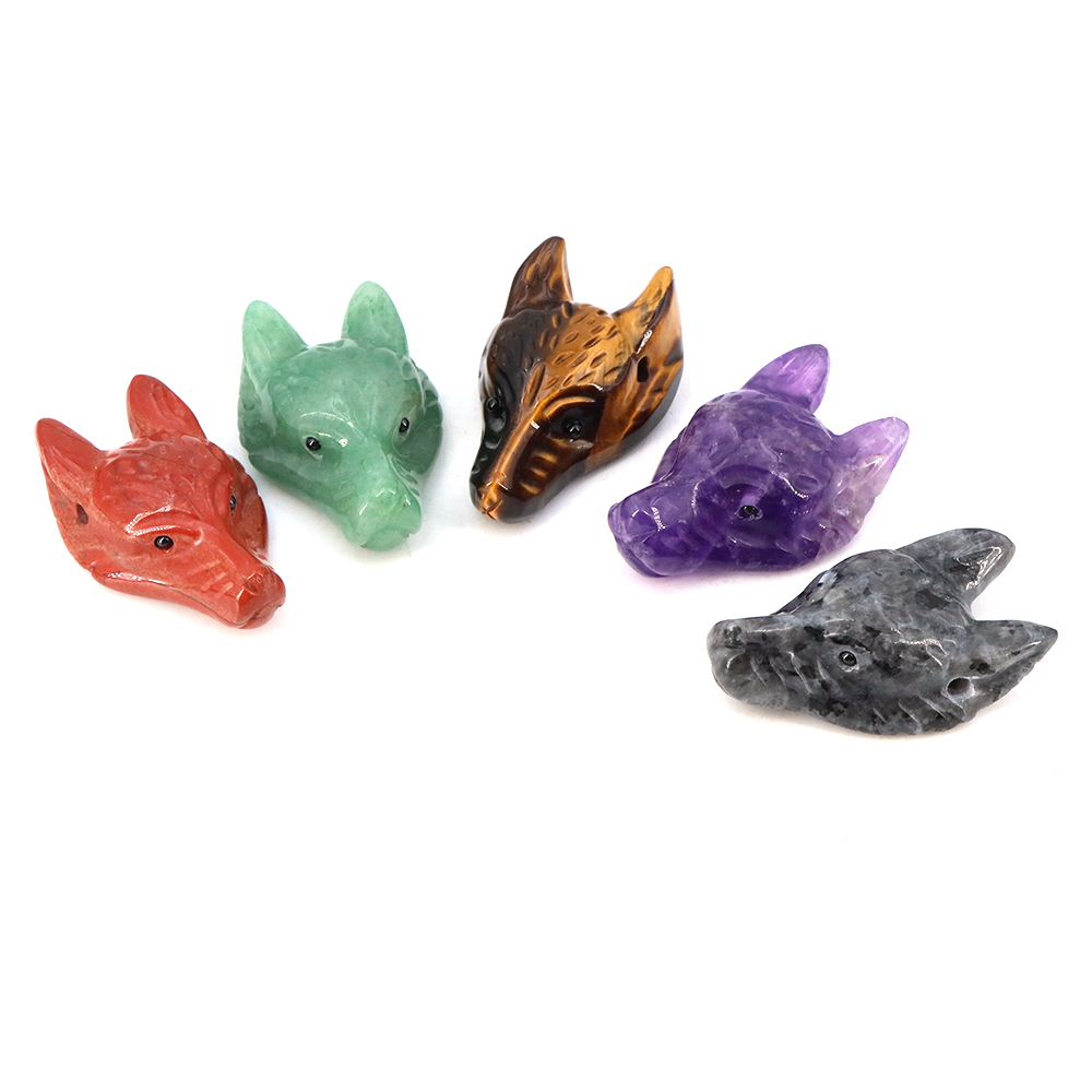 40mm Wolf Head Stone Hanger Na - Wolf Jewelry & Watches Tampa recensie en prijs