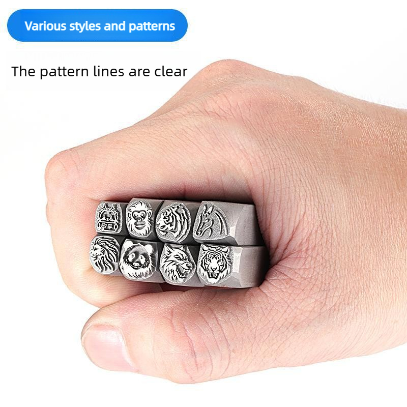Stalen stempelpons met dierenk - Wolf Jewelry & Watches Tampa recensie en prijs